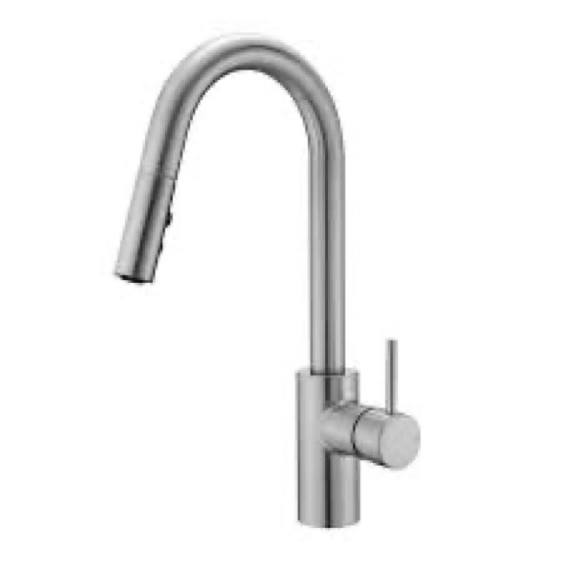 pull down single handle kitchen faucet with accessories