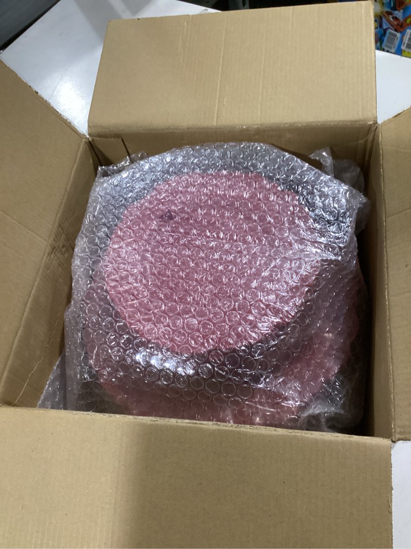Condition photo showing Good Condition for Rubtlamp 60 Pcs Christmas Plasitc Plates, Heavy Duty Red Plates Disposable,Clear Red Disposable Plates, red Hammered Plastic plates Include 30 Dessert Platos, 30 Dinner Platos for Party