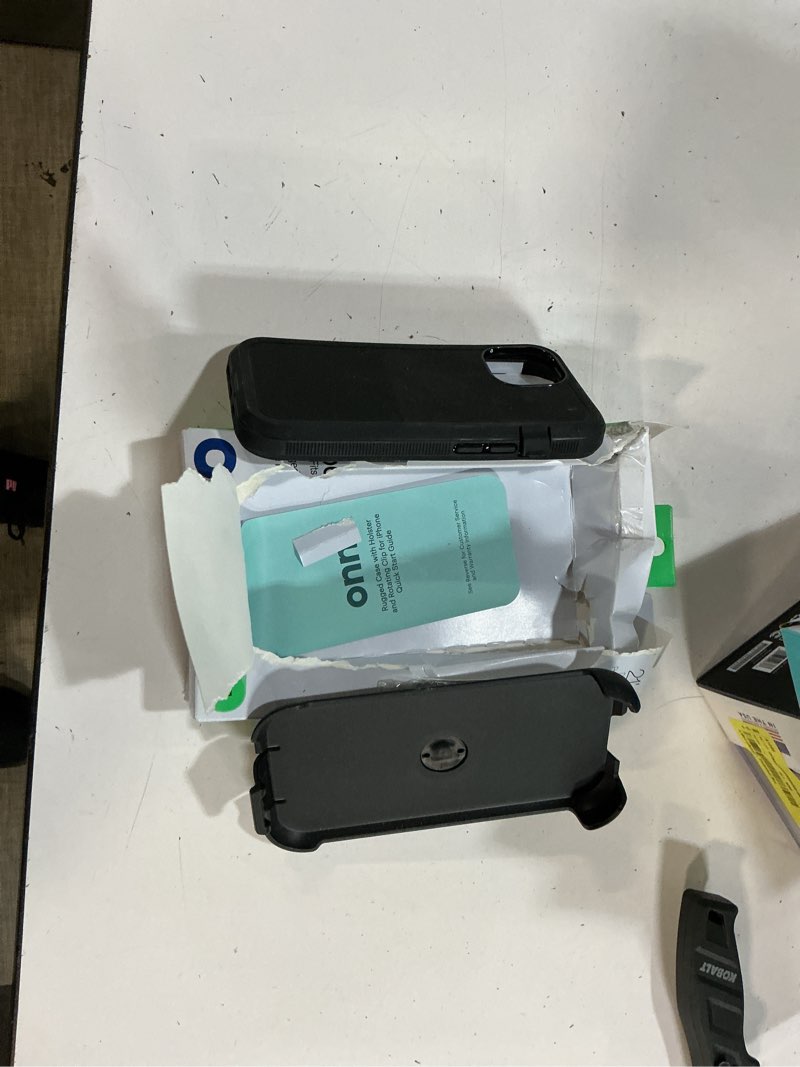 Condition photo showing Good Condition for onn. rugged phone case with holster for iphone 16e / iphone 15 / iphone 14 / iphone 13 - black