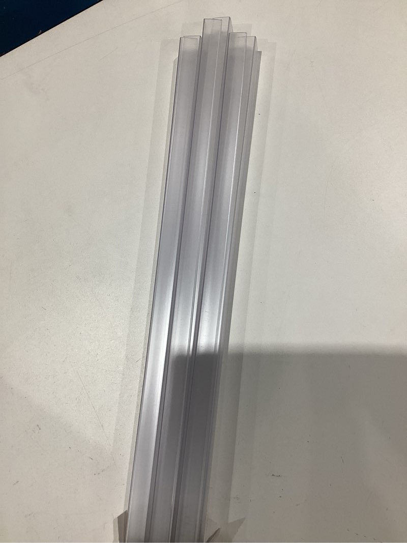 Condition photo showing Good Condition for cabinet protector edge guard (pack of 6), 24" clear pvc cabinet edge protectors for 3/4" thick kitchen cabinets doors – slip-on no-tool sliding installation 24 inches 6