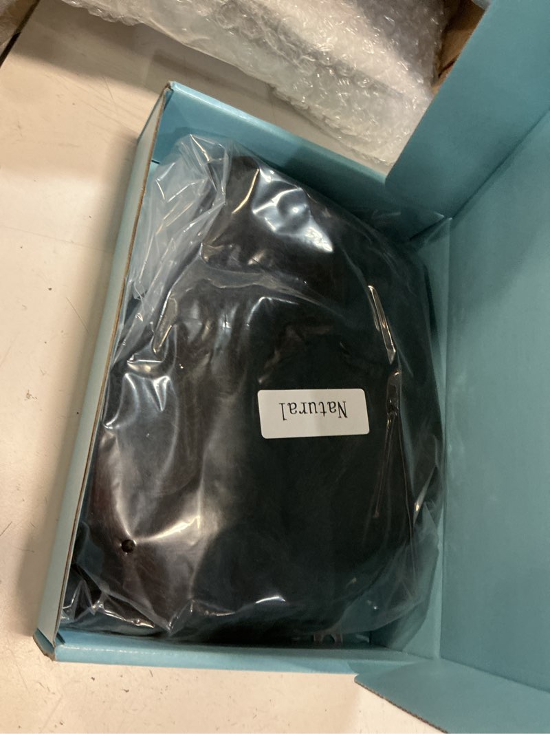 Condition photo showing Good Condition for Short Curly Human Hair Wigs for Black Women Afro Curly Short Pixie Cut Wig Curly Bob Wig Glueless Human Hair Loose Curly Wig Human Hair With Bangs Big Bouncy Curls Wig(Natural, 9 Inch) Natural 9 Inch