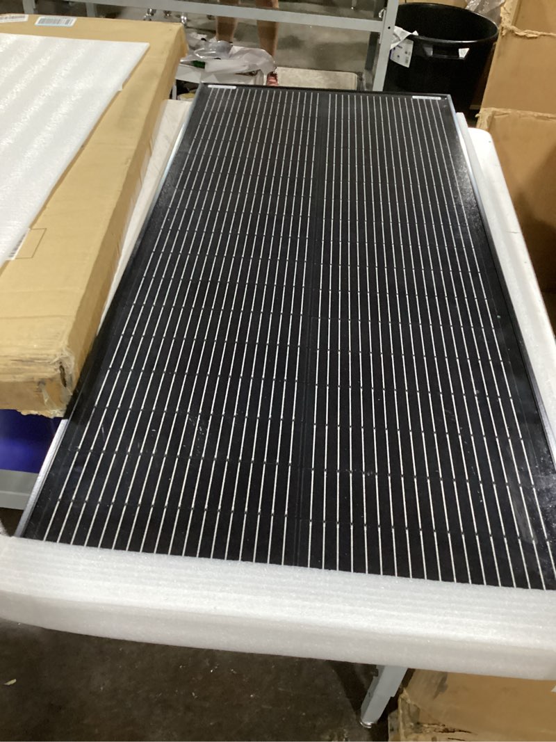 Condition photo showing Good Condition for 100w bifacial solar panel,n-type 12v 18bb 25% high-efficiency a+ monocrystalline cell ip68 waterproof solar panel for rv marine boat trailer camper rooftop farm and other off-grid system | a+ monocrystalline cell ip68 waterproof 100 watt solar panel for rv marine boat trailer camper rooftop farm off-grid system
