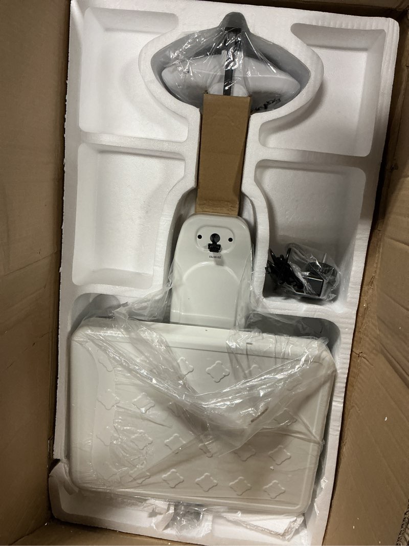 Condition photo showing As Is for helsevesen digital scale with height measurement rod, medical body weight scale?economy physician scale?weight capacity 440 lbs / 27.6”-78”