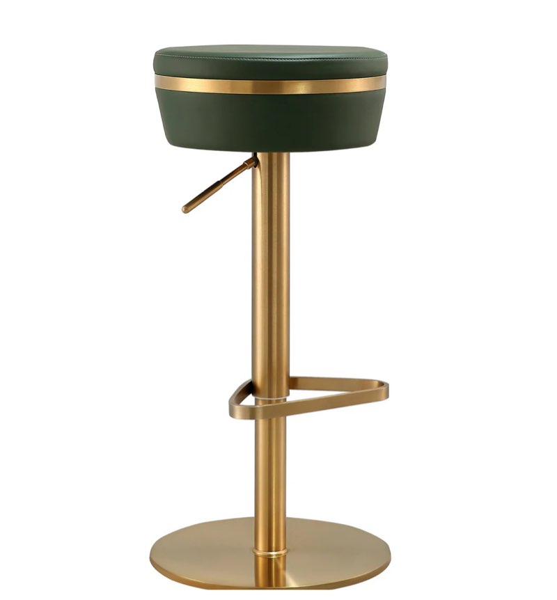 Pottsville Swivel Upholstered Adjustable Height Counter Stool