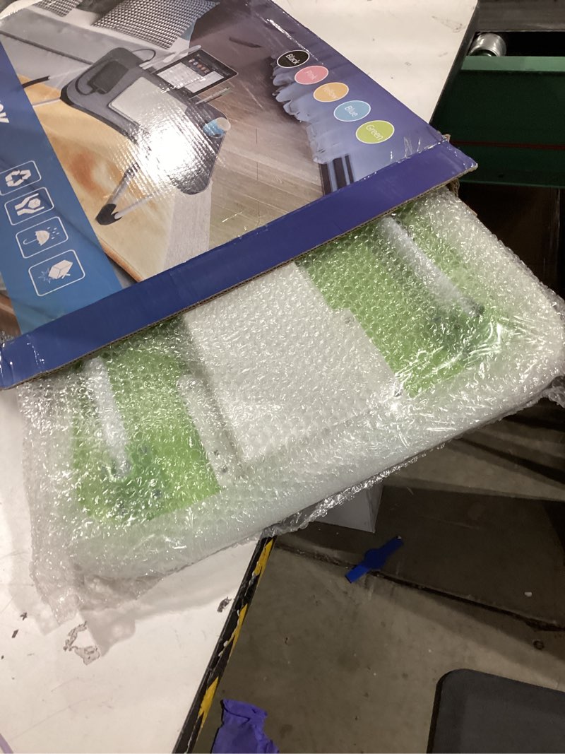 Condition photo showing As Is for Slendor Laptop Desk Laptop Bed Stand Foldable Laptop Table Folding Breakfast Tray Portable Lap Standing Desk Reading and Writing Holder with Drawer for Bed Couch Sofa Floor