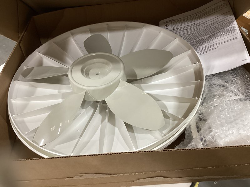Condition photo showing As Is for lasko oscillating pedestal fan - lasko fan with adjustable height and 3 cooling speeds, portable, 18", white, 1820