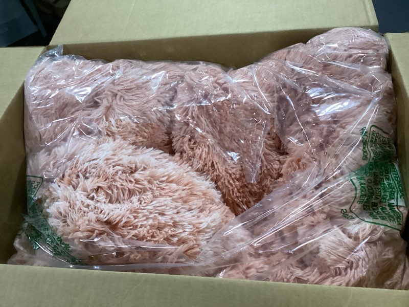 Condition photo showing Good Condition for bedfolks plush waterproof dog crate bed with removable washable cover,faux fur kennel pad for medium dogs,29"x21",pink medium(29x21'') pink