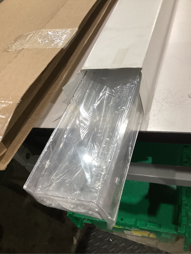Condition photo showing New/Like New for 36'' Clear Acrylic Wall Long Shelf 2 Pack, Acrylic Floating Book Shelves, Wall Mounting Invisible Ledge Book Shelf Clear 36 Inch
