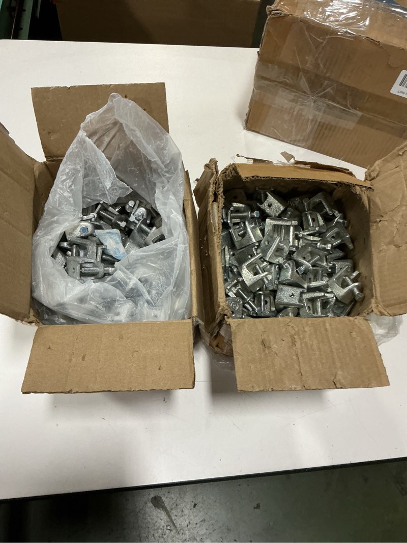 Condition photo showing Good Condition for Hubbell-Raco 2524 Beam Clamp, Malleable Iron, 1 in. Trade Size, 27/32 in. Inside Opening (Pack of 200)