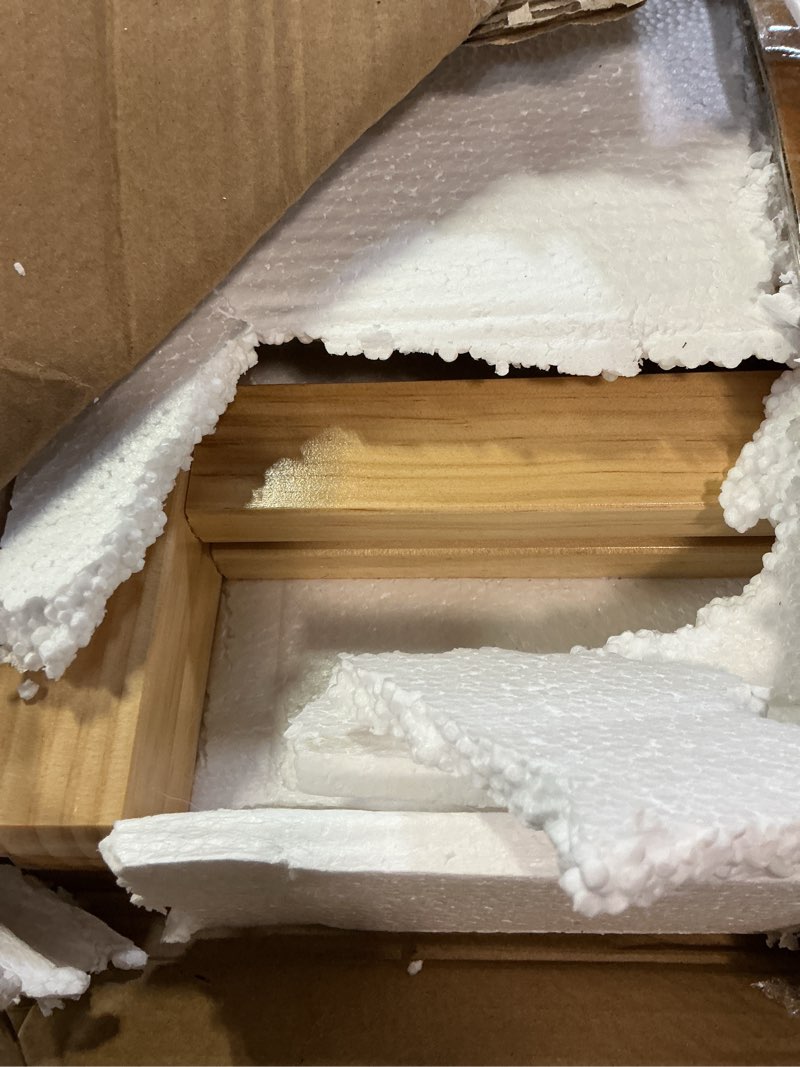 Condition photo showing New/Like New for Folding Bar Stool, 3 Step Multifunction Portable Adults Solid Wood Ladder Stool for Household Kitchen, Bathroom Storage Shelf, Wood Color 15.7x21.5x34.6in Wood