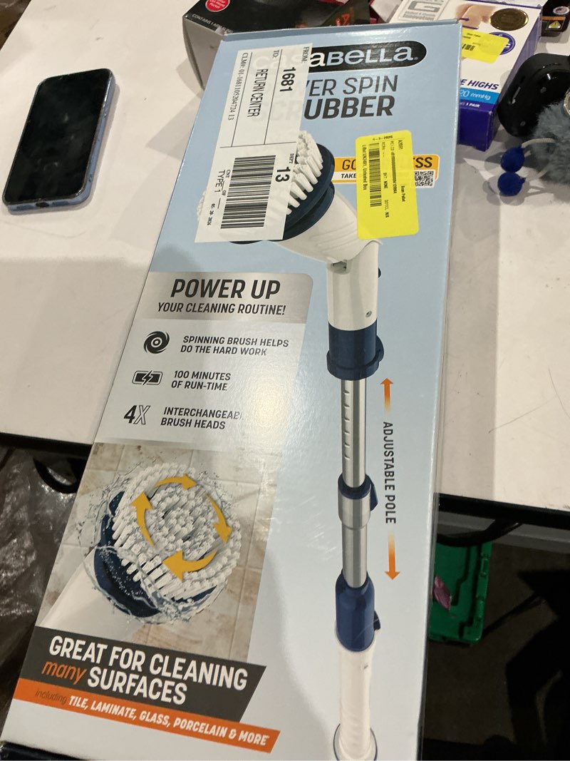 Condition photo showing Good Condition for power spin scrubber, electric cleaning brush with adjustable head