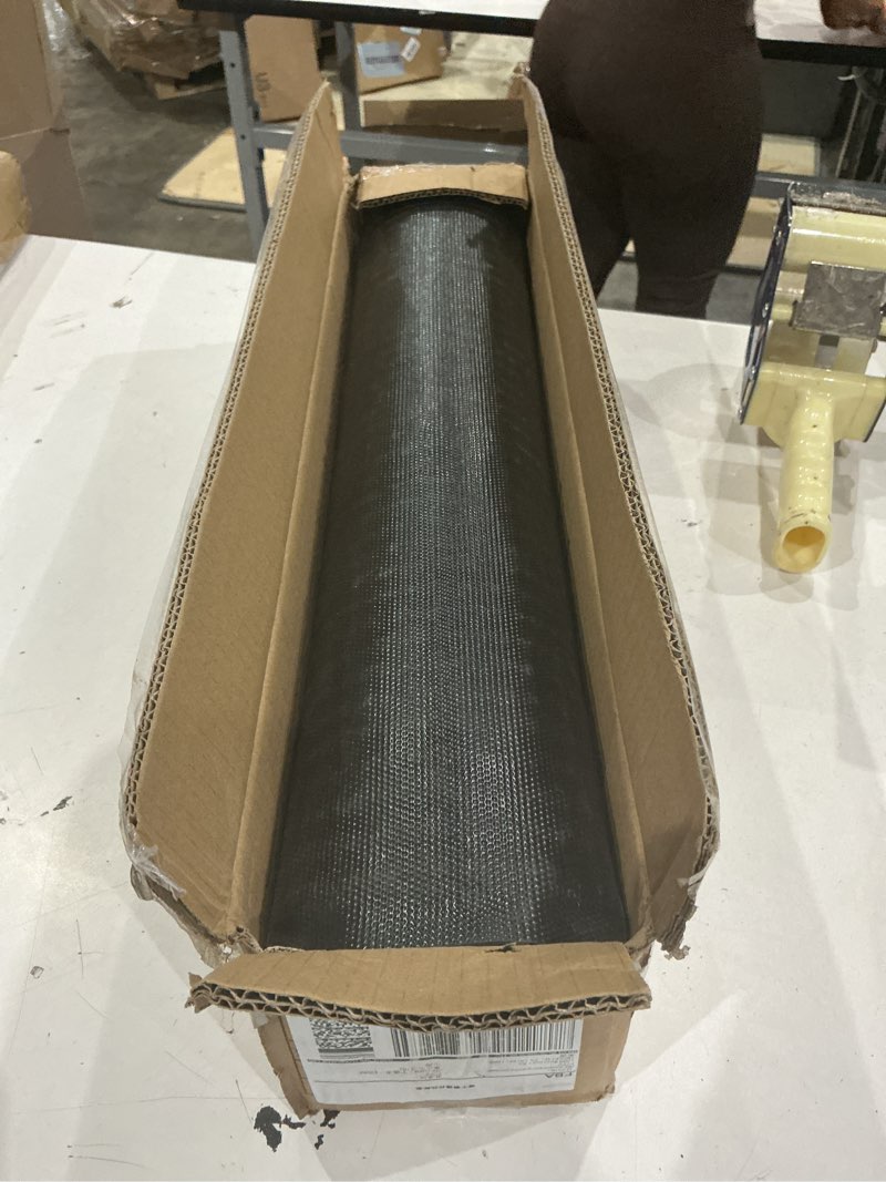 Condition photo showing As Is for large front door mat, 48" x 24" durable front doormat, heavy duty large welcome door matt for home entrance, no slip rubber low profile door mats for high traffic area 4' x 2'