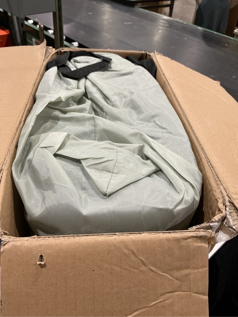 Condition photo showing As Is for airefina air mattress queen with built in pump, 18 raised comfort blow up mattress with carrying bag, portable inflatable mattress for guest home, air bed colchones inflables 750 lbs max, 80*60*18 in queen 18 inch
