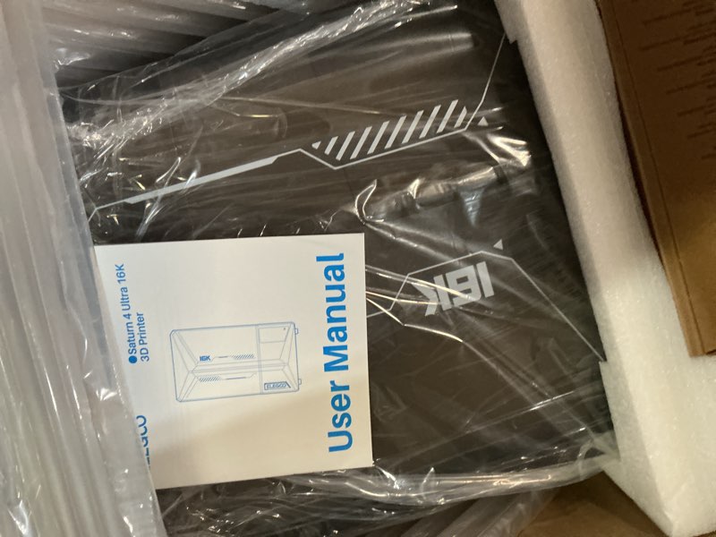 Condition photo showing New/Like New for ELEGOO Saturn 4 Ultra 16K Resin 3D Printer with 10" 16K Mono LCD and Flip-up Lid, Smart Tank Heating at 30 °C, 150mm/h High Speed Printing, Large Printing Size of 8.33 × 4.66 × 8.66 Inches