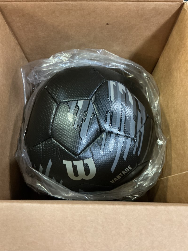 Condition photo showing Good Condition for wilson ncaa vantage soccer balls - size 3, size 4 and size 5 black size 4