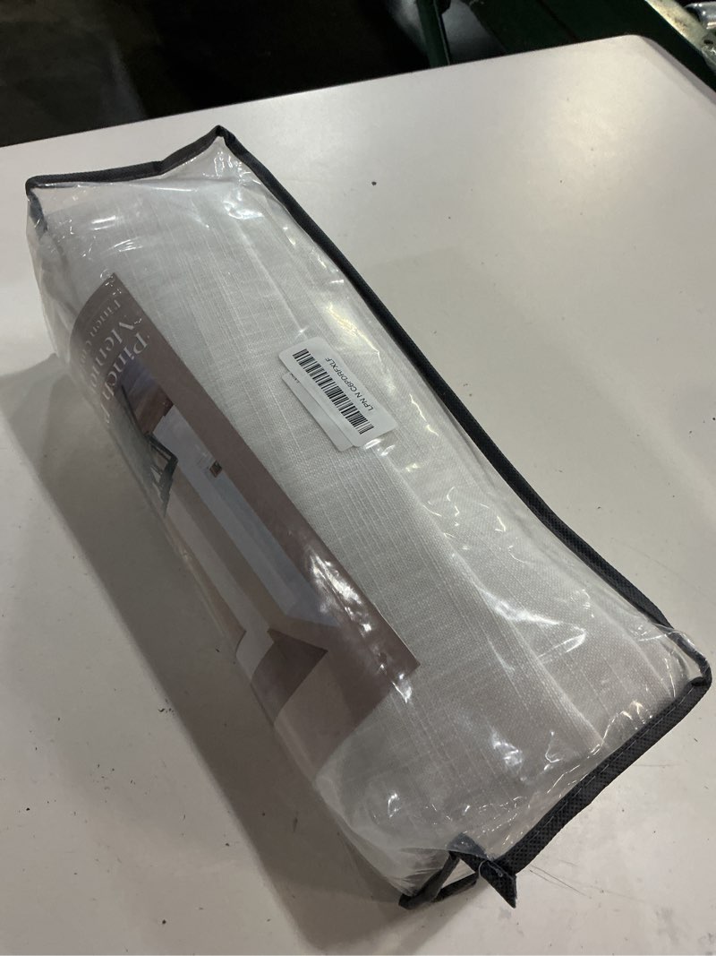 Condition photo showing New/Like New for extra wide pinch pleat curtains 84 inches long for patio sliding glass door ivory linen 60 inch wide curtain memory trained pleated drapes with hooks rings semi sheer 60x84 curtain for large window beige white 60"w x 84"l (pack of 1)