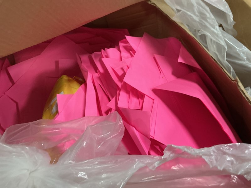 Condition photo showing As Is for neenah astrobrights color paper, 8.5â€ x 11â€ , 24 lb/89 gsm, pulsar pink, 500 sheets (21031) 24lb colored paper