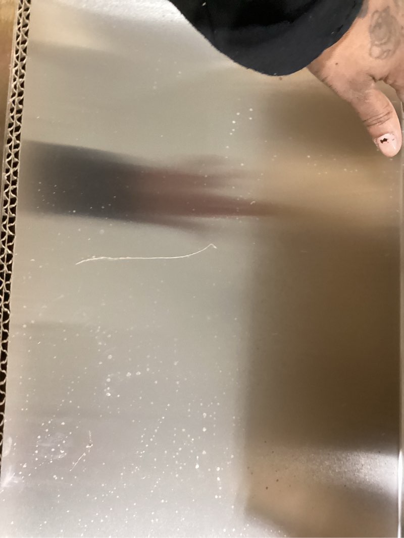 Condition photo showing As Is for 6 pack full size baking sheet pan aluminum commercial pan for oven freezer bakery hotel restaurant 26" × 18" 6pack full size 26"×18"