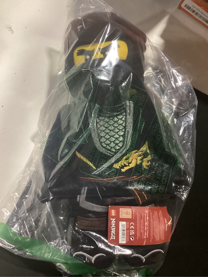 Condition photo showing Good Condition for lego ninjago lloyd ninja warrior 13" plush character by manhattan toy