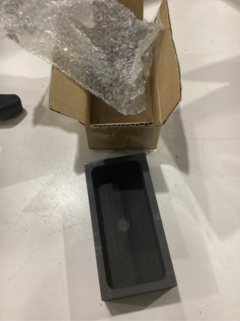 Condition photo showing New/Like New for Nelyrho 4 Pieces 1kg Graphite Ingot Molds for Casting Gold Silver Aluminum Copper Brass, Metal Melting Refining Tools (4.01 x 2.01 x 1.01 Inch) 1kg - 4 pieces