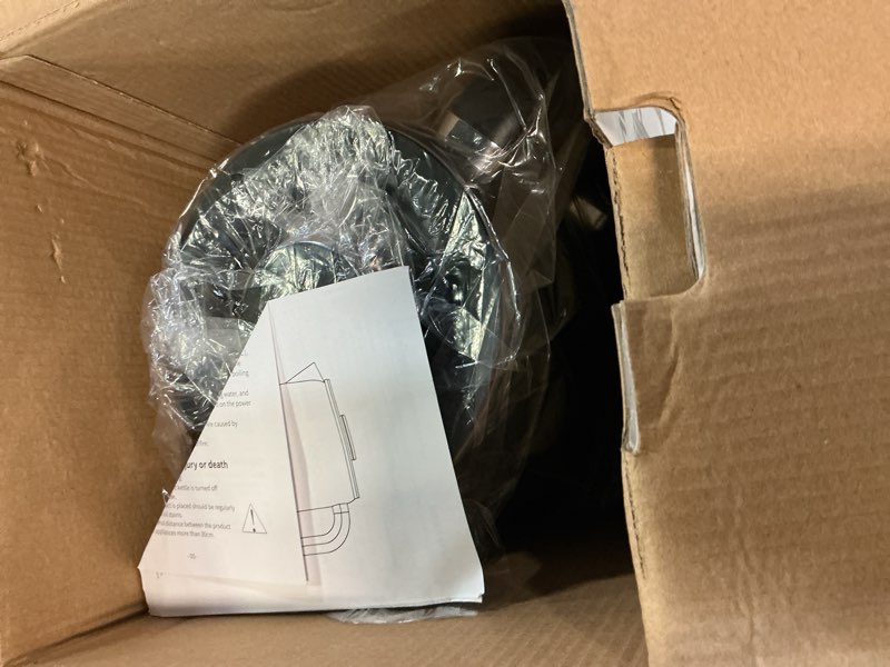 Condition photo showing Good Condition for electric kettle, 1.7l/1200w, stainless steel, adjustable temperature, memory function, auto shut-off, boil dry protection, sus304