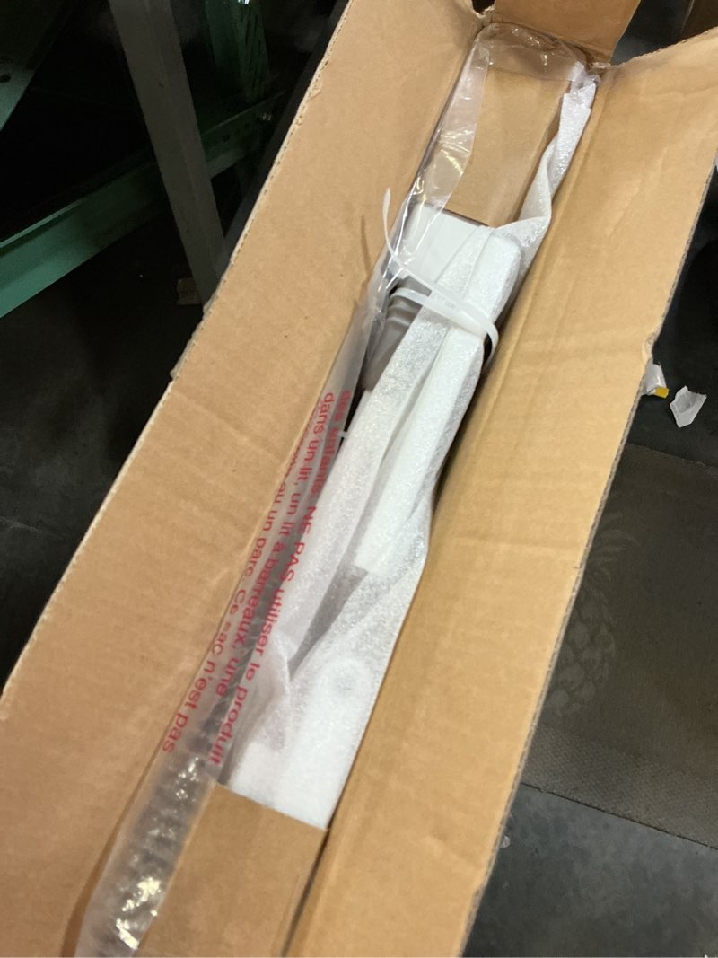 Condition photo showing Good Condition for regalo safety 29-38.5" baby gate for doorways & bottom of stairs, pressure mounted baby gate with door for babies, toddlers & pets, tested & safe for 30 years, american designed, american owned, white white 29-38.5"w x 30"h