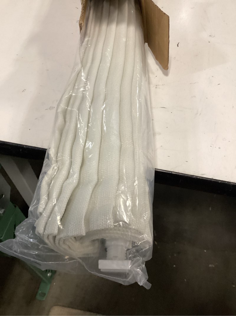 Condition photo showing Good Condition for lazblinds no drill roman shades for windows, cordless light filtering window shades with uv protection, polyester fabric for bedroom & living room, 23" w x 64" h, off white light filtering - off white 23"w x 64"h