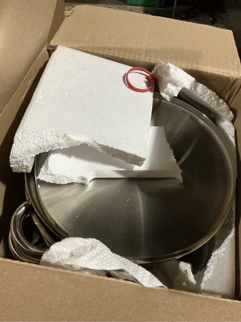Condition photo showing As Is for Suclain Stainless Steel Water Distiller, 3 Layers 1.2 Gallon Distilled Machine Distillers for Home All Stovetops Refining Lard Tallow