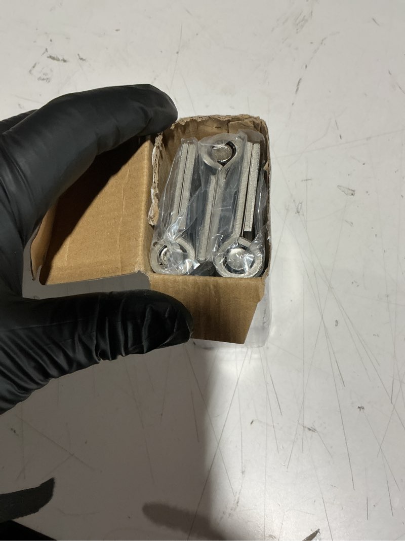 Condition photo showing New/Like New for 3 Pack Self Closing Door Hinges, 4.5" x 4.5" Spring Loaded Hinges with Square Corners, Adjustable Tension for Garage, Front Door, Back Door, for Left and Right Hand Door, UL Listed 4.5" 3 Pack Brushed Nickel-square