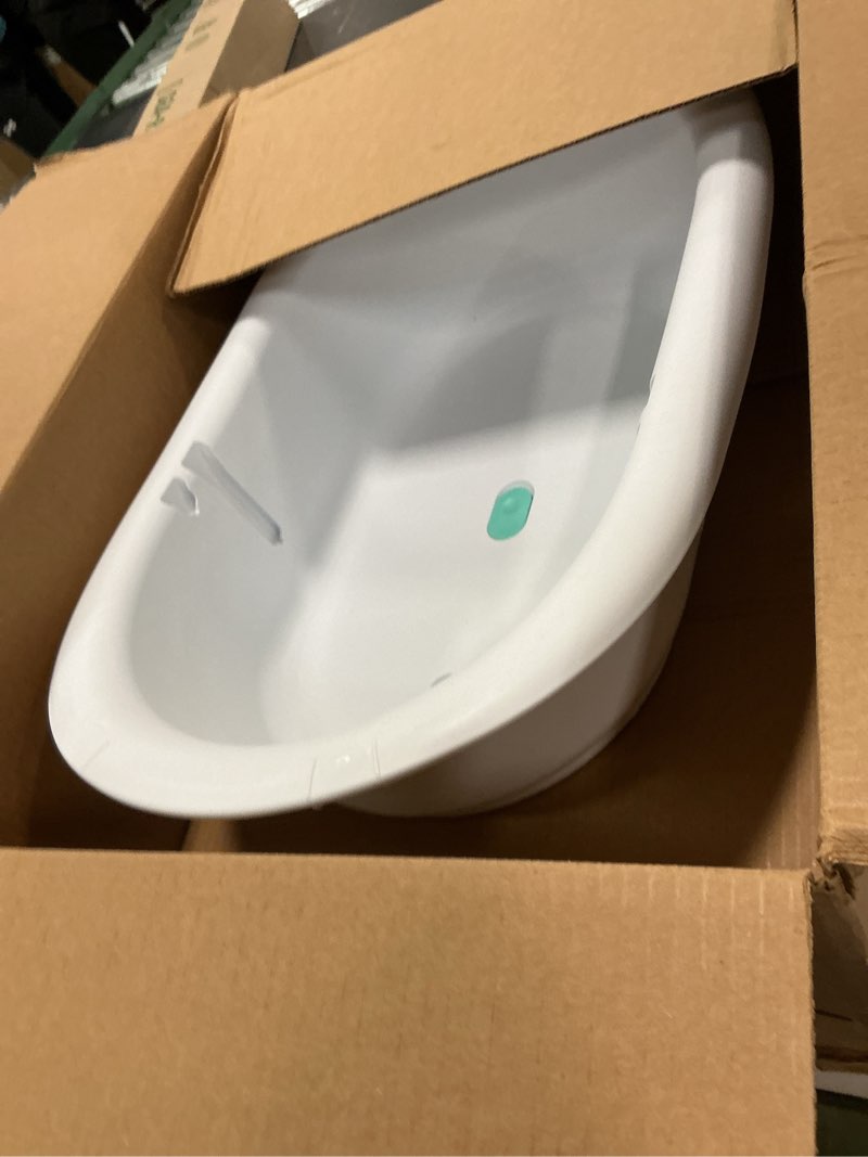 Condition photo showing As Is for Frida Baby 4-in-1 Grow-with-Me Baby Bathtub, Baby Tub for Newborns to Toddler with Removable Bath Seat & Backrest for Bath Support in Tub Bath Tub