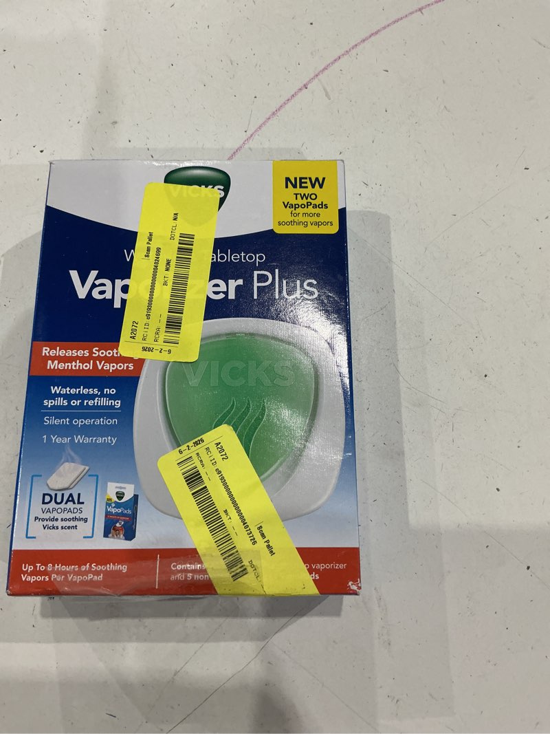 Condition photo showing Good Condition for vicks waterless vaporizer, 50 sq. ft., v1800