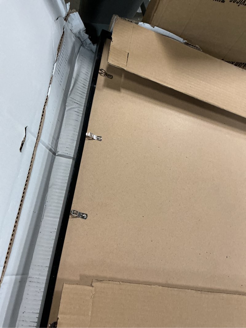 Condition photo showing As Is for 24x24 Picture Frame Set of 4, Black 24 x 24 Frame High Transparent Wall Gallery Poster Canvas Photo Frames for 24 by 24 inches Black 24x24