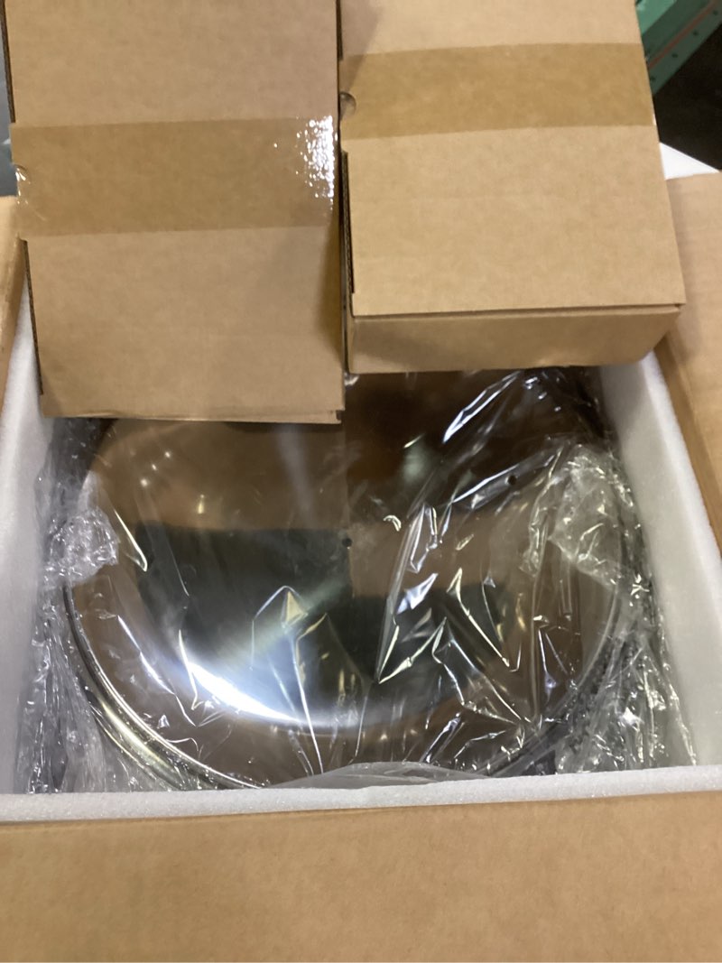 Condition photo showing New/Like New for Chafing Dishes for Buffet, 4 Pack 5QT Round Stainless Steel Chafing Dish Set with Lid Holder for Home Parties, Christmas Gatherings, Catering Events, Complete Buffet Warmer Set - Silver