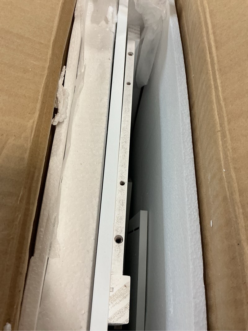 Condition photo showing Good Condition for BHG Computer Desk with Drawers,Modern White Home Office Desk with Storage Filing Cabinet, Vanity Desk Makeup Dressing Table for Bedroom,Small Writing Table PC Desks for Study(White, 43.3") White 43.3"