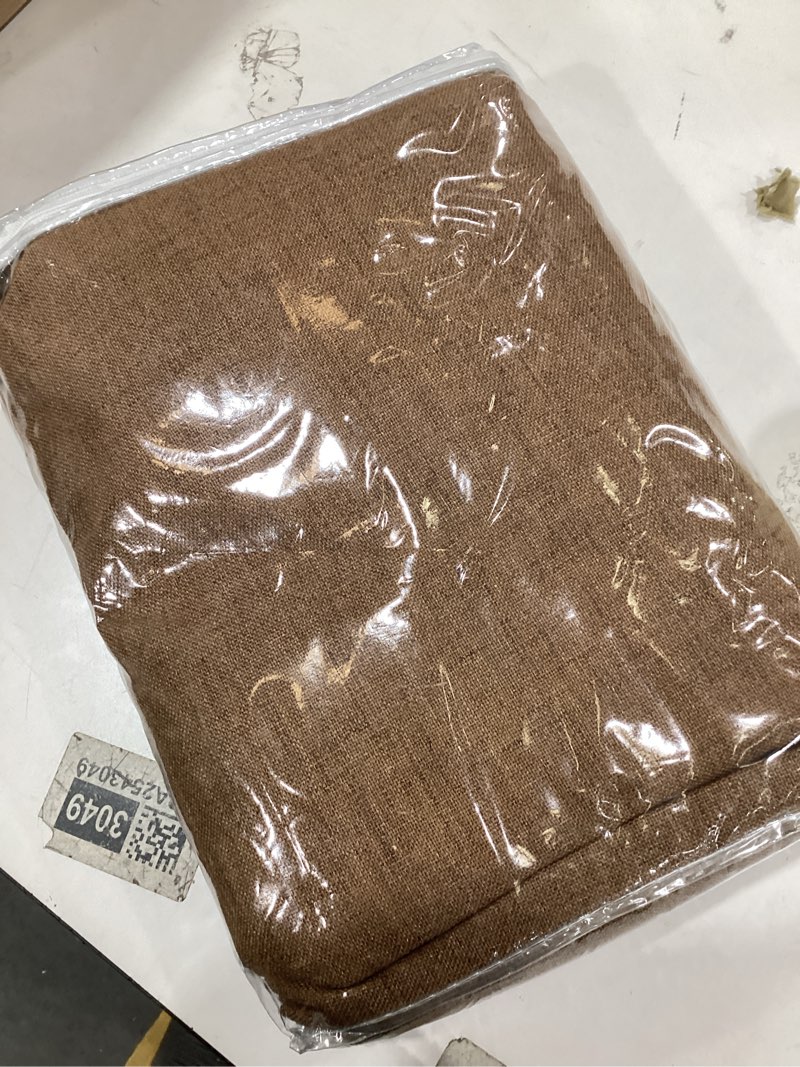 Condition photo showing Good Condition for MIULEE 100% Blackout Linen Curtains for Bedroom Thermal Insulated Brown Grommet Room Darkening Curtains & Drapes Fall Decor for Living Room Nursery 52 x 84 Inch (2 Panels) Brown 52"W x 84"L (Pack of 2)