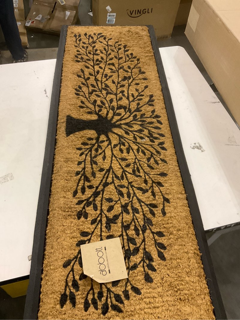 Condition photo showing Good Condition for Abbott Collection Long Tree of Life Doormat - Themed Indoor and Outdoor Mats for Front Door - Thick Durable Non-Slip Welcome Mats (18 x 30 Inch)