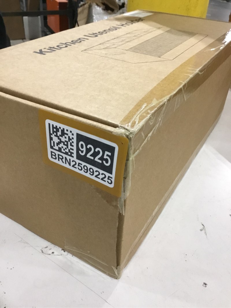 Condition photo showing New/Like New for Acacia Rustic Wood Utensil Holder, Extra Large Cooking Holder with Drying Stone Base and 8 Compartments, Farmhouse Kitchen Countertop Organizer