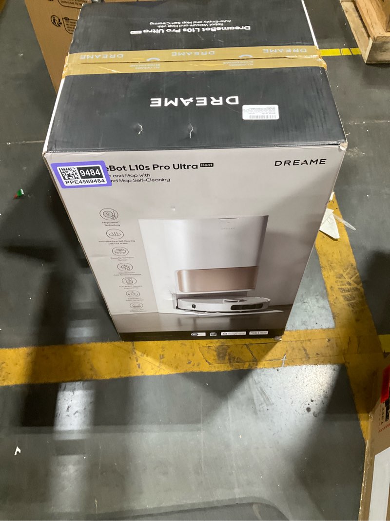 Condition photo showing New/Like New for DREAME L10s Pro Ultra Heat Robot Vacuum and Mop Combo, Mop Extend, 7000Pa Suction, Auto Robot Care and Maintenance, 136°F Hot Water Mop Self-Cleaning, Obstacle Avoidance, Ideal for Hair, Carpets