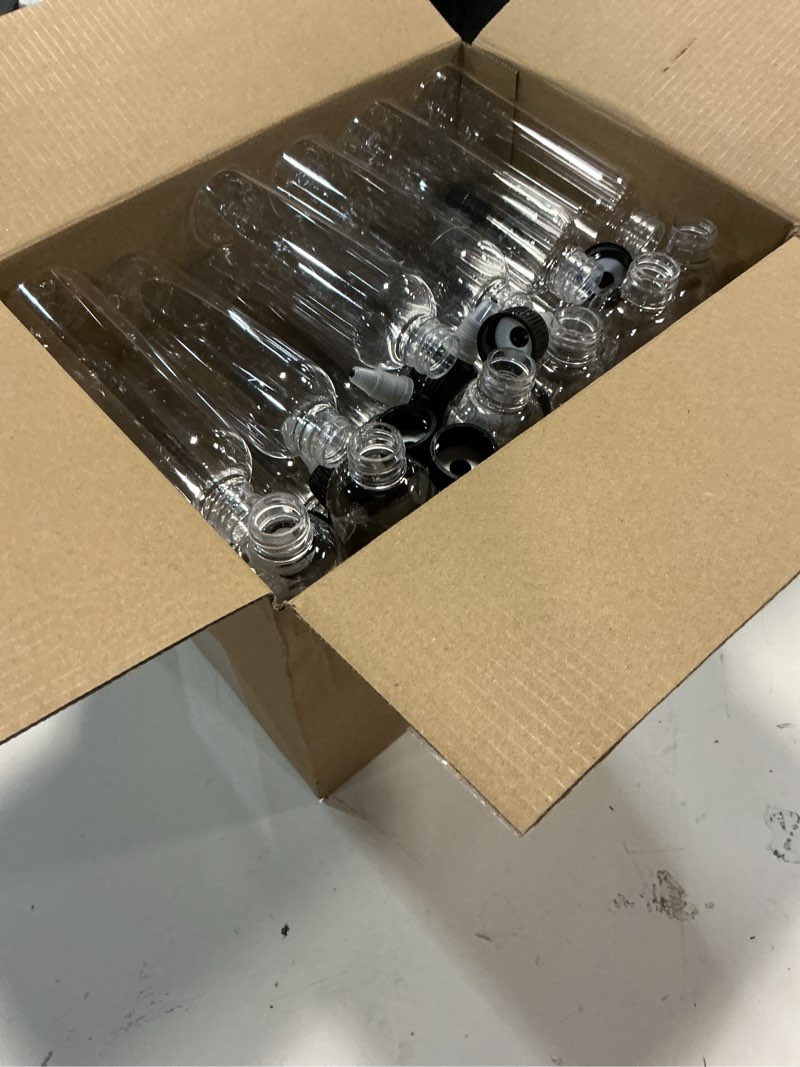 Condition photo showing Good Condition for 32 Pack 4oz Boston Dispensing Bottle Empty Round LDPE Plastic Squeeze Dropper Bottles Squeeze Bottle with Twist Top Cap for Liquids Oils Art Crafts Kitchen Household