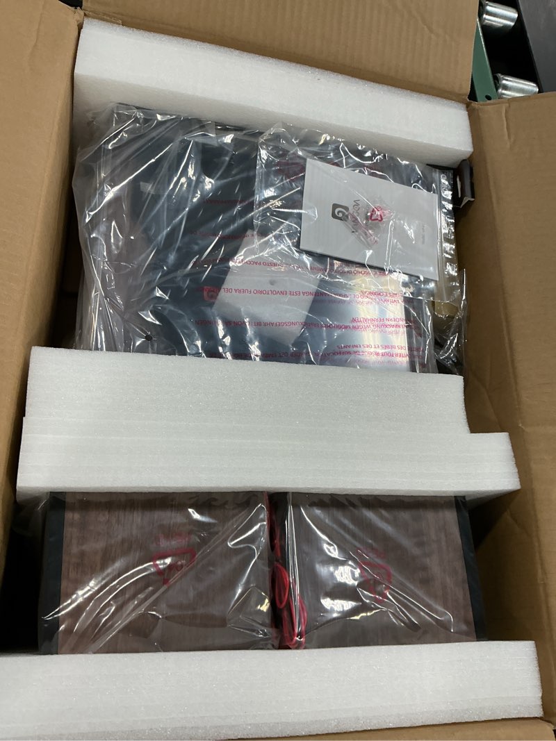 Condition photo showing Good Condition for Vangoa Vinyl Record Player with External Speakers, Turntable for Vinyl Records Bluetooth, 3 Speed Belt-Driven LP Player, Portable Vintage Record Plaver with 2 Stereo Speakers for 33/45/78 ROM. Brown