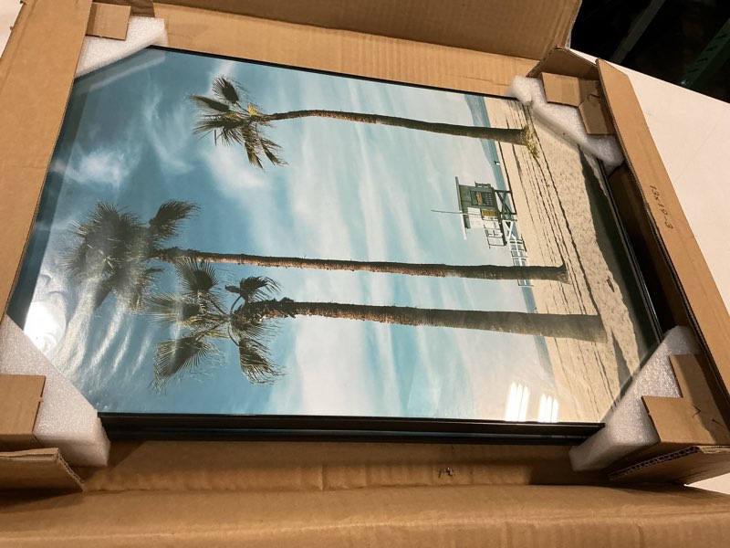 Condition photo showing Good Condition for americanflat front loading 13x19 picture frame with shatter-resistant glass - set of 3 - metropolitan collection - photo frame for wall display - black 3 pack - without mat 13x19