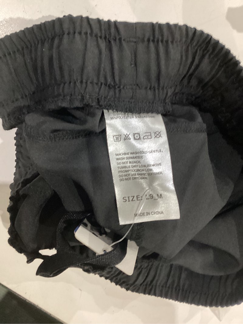 Condition photo showing Good Condition for g gradual men's workout gym shorts with 2 zipper pockets 7"/ 5"/ 9" quick dry athletic running basketball shorts for men 9" inseam medium black