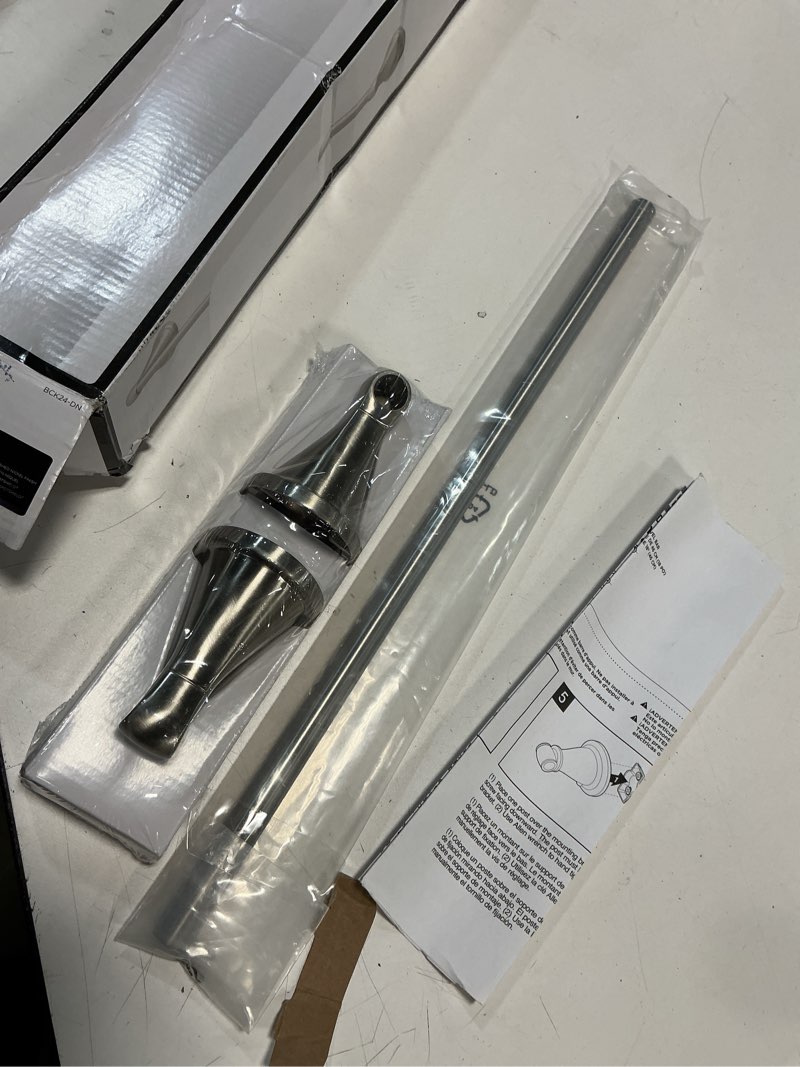 Condition photo showing New/Like New for Delta Faucet Becker (1-Pack) 24" Bathroom Towel Rack/Bar, SpotShield Brushed Nickel, Wall Mounted BCK24-DN