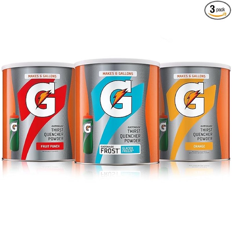 Best By 10/30/25 Gatorade Thirst Quencher 51Oz Powder Variety Pack (Pack of 3)