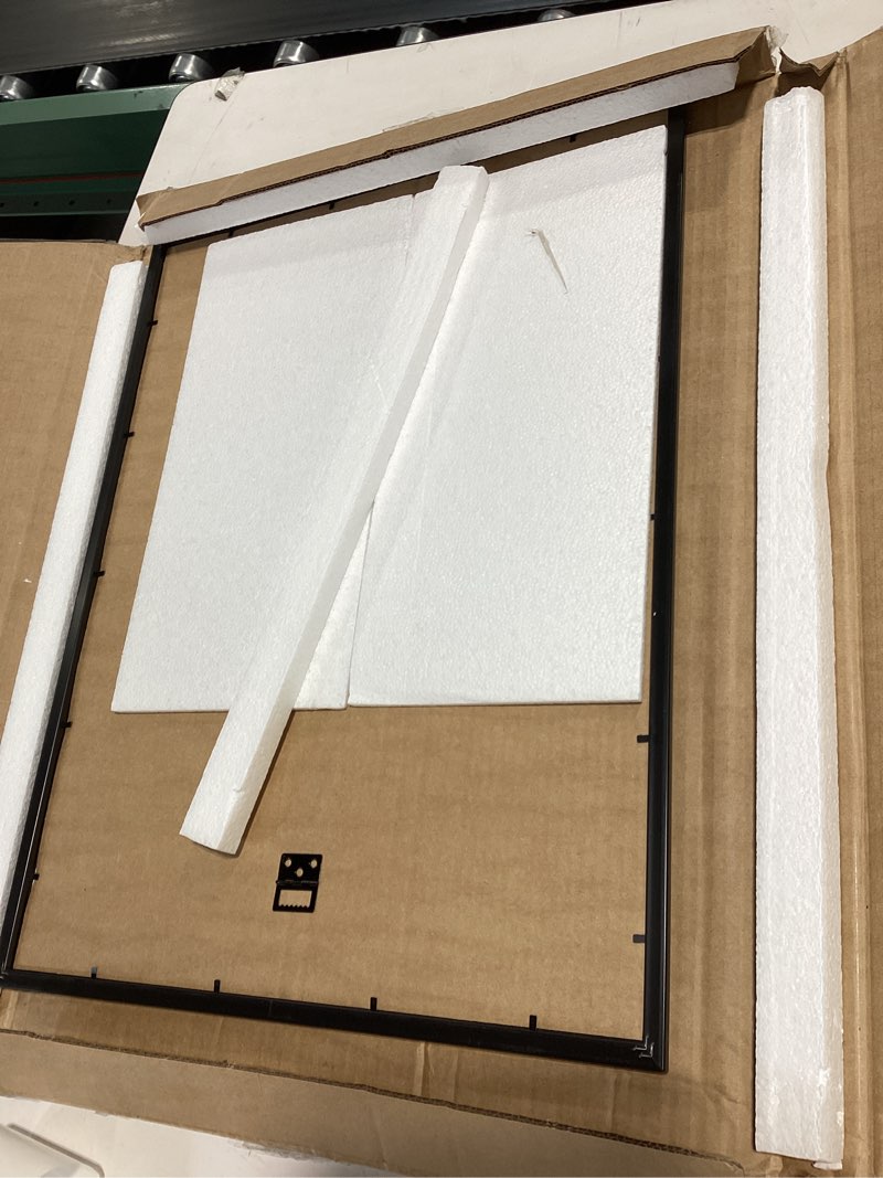 Condition photo showing Good Condition for mcs trendsetter 18x24 poster frame black high-gloss, vertical & horizontal wall hanging large picture frame for photos, posters & art prints (2-pack) 2-pack 18x24