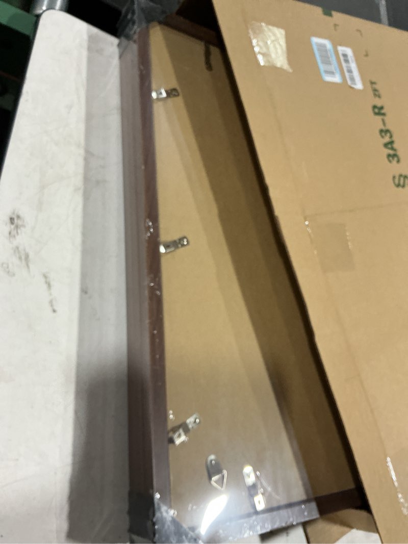 Condition photo showing New/Like New for yeskay 18x24 picture frame brown set of 3, display pictures 16x20 with mat or 18 x 24 without mat, poster frames 18x24 for wall hanging horizontal and vertical brown 18x24(3pk)