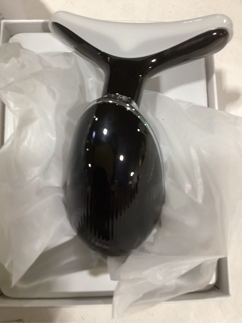 Condition photo showing Good Condition for ELISHINE Red Light Therapy for Face and Neck, 7 Color Light Based Face Massager Tool, Portable Skin Care Tool for Firming, Tightening and Lifting (Glossy Black)