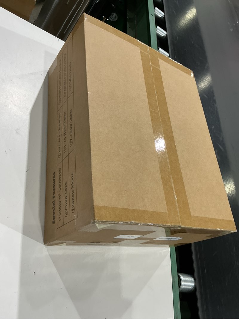 Condition photo showing New/Like New for humidifiers for bedroom - gloryair 2.38gal/9l dual atomizers top fill humidifier for large room 2000ft² with auto rotation 7-color light humidistat quiet commercial humidifiers for house plants baby gray
