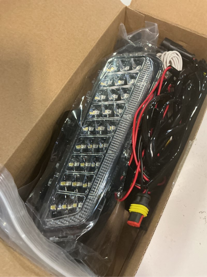 Condition photo showing New/Like New for led front bumper lights for polaris ranger xd 1500/crew 2024-2025 accessories, auxiliary drl turn signal brush guard accent lights, ip67 waterproof abs housing, replace# 2889767