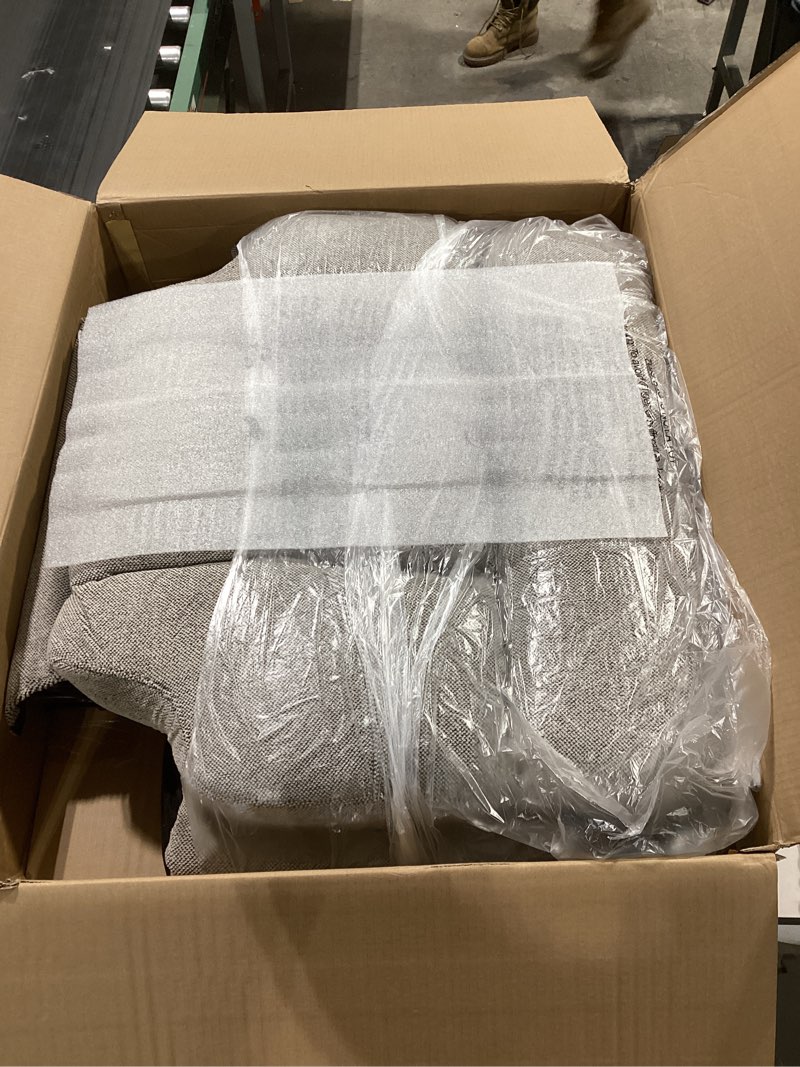 Condition photo showing As Is for (Incomplete Box 2of3)Oversized Lift Recliner Chair for Elderly, 26\" Extra Wide Seat Power Lift Recliners with Heat and Massage, Dual Motor Electric Lay Flat Living Room Sofa with Lumbar Pillow, Light Grey